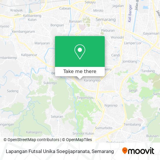 Lapangan Futsal Unika Soegijapranata map