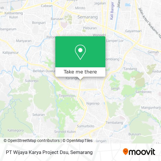 PT Wijaya Karya Project Dsu map