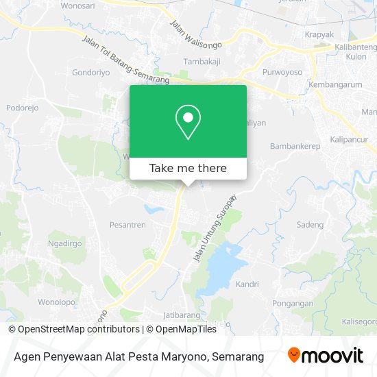 Agen Penyewaan Alat Pesta Maryono map