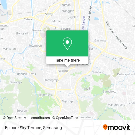 Epicure Sky Terrace map