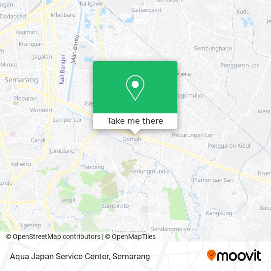 Aqua Japan Service Center map