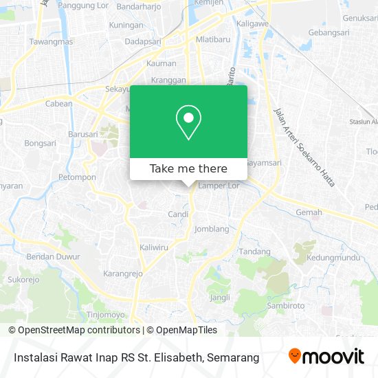 Instalasi Rawat Inap RS St. Elisabeth map