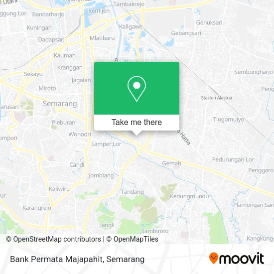 Bank Permata Majapahit map