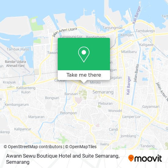 Awann Sewu Boutique Hotel and Suite Semarang map