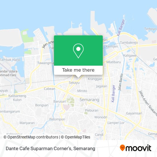 Dante Cafe Suparman Corner's map