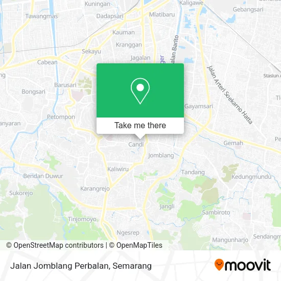 Jalan Jomblang Perbalan map
