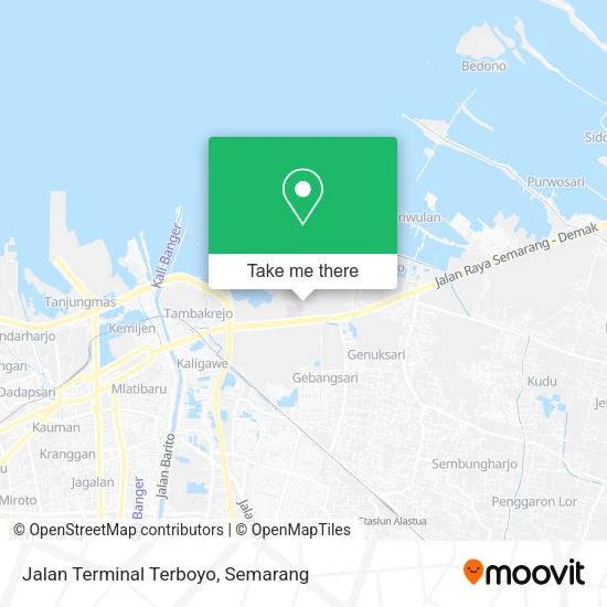 Jalan Terminal Terboyo map
