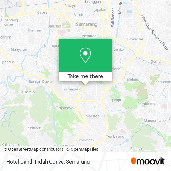Hotel Candi Indah Conve map