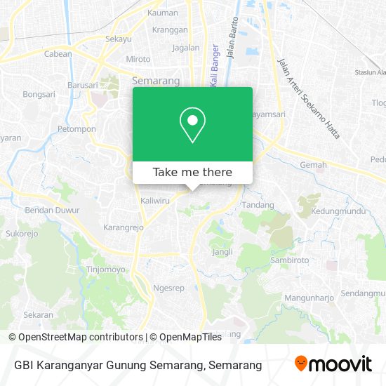 GBI Karanganyar Gunung Semarang map