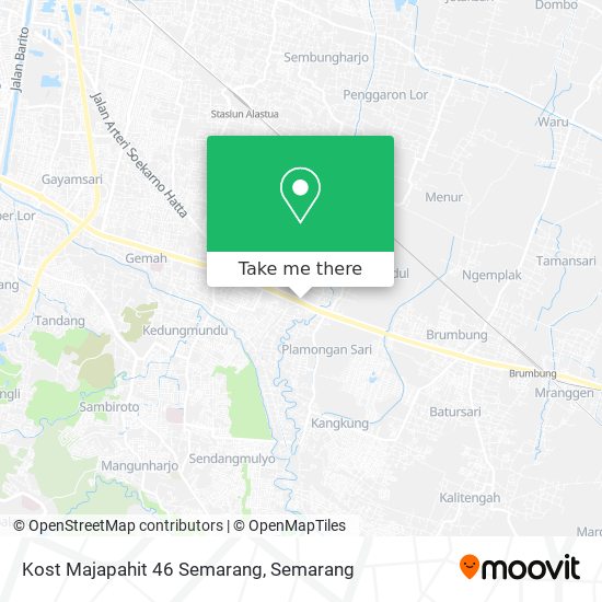 Kost Majapahit 46 Semarang map