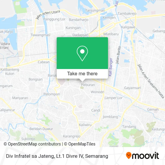 Div Infratel sa Jateng, Lt.1 Divre IV map