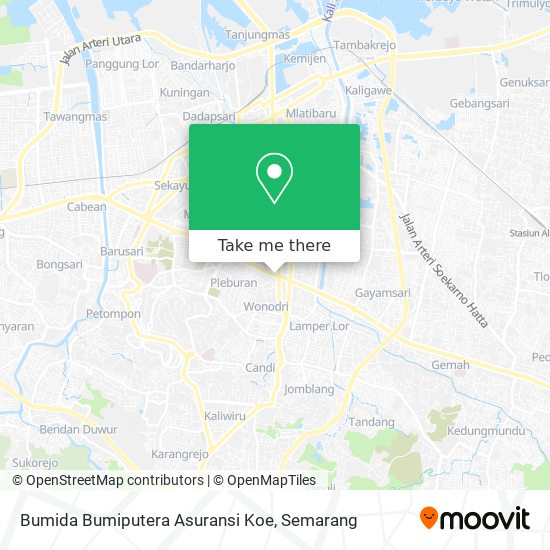 Bumida Bumiputera Asuransi Koe map