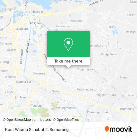 Kost Wisma Sahabat 2 map