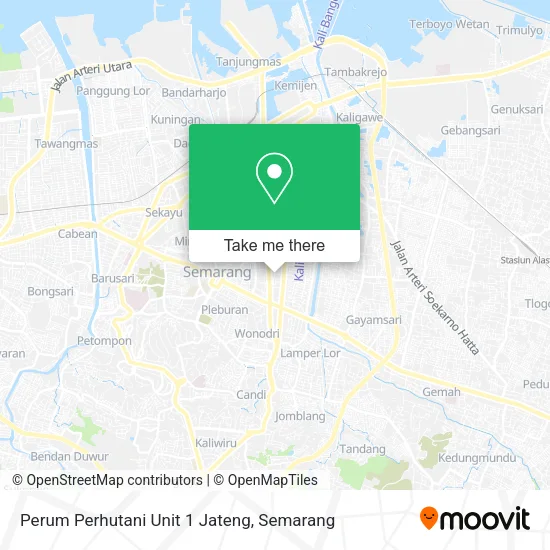 Perum Perhutani Unit 1 Jateng map