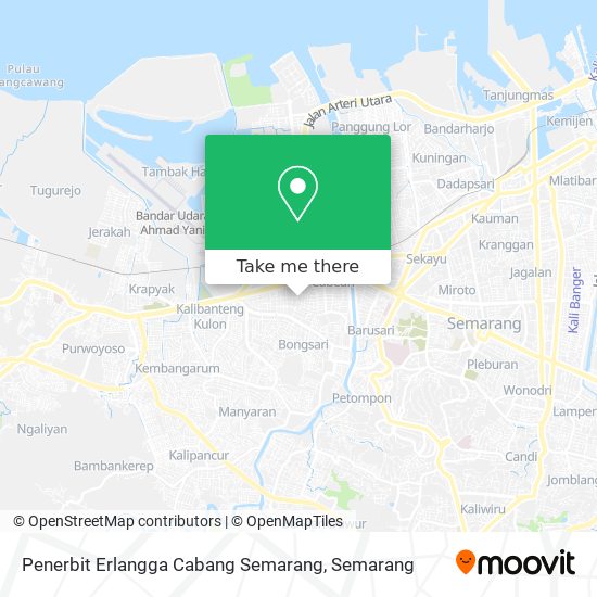 Penerbit Erlangga Cabang Semarang map