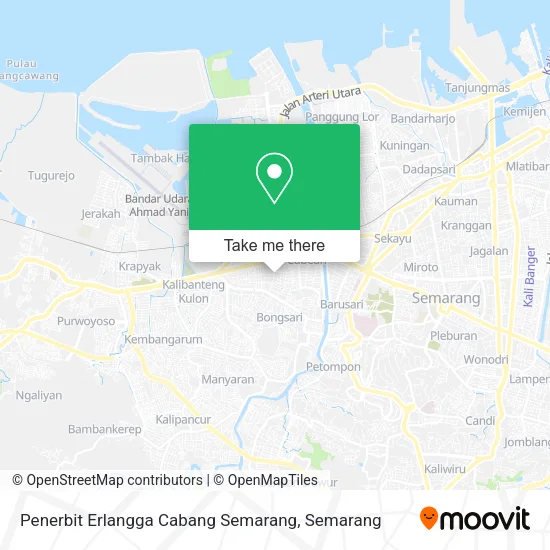 Penerbit Erlangga Cabang Semarang map