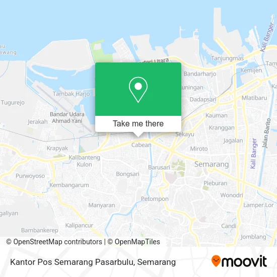 Kantor Pos Semarang Pasarbulu map