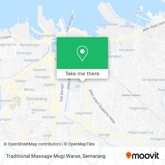 Traditional Massage Mugi Waras map