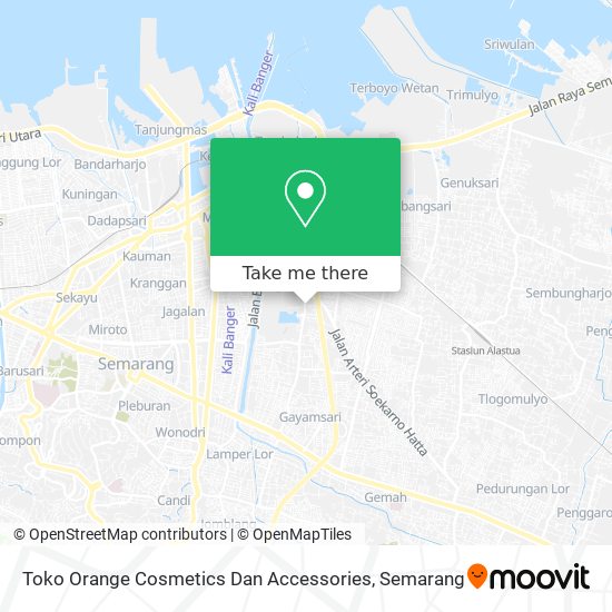 Toko Orange Cosmetics Dan Accessories map