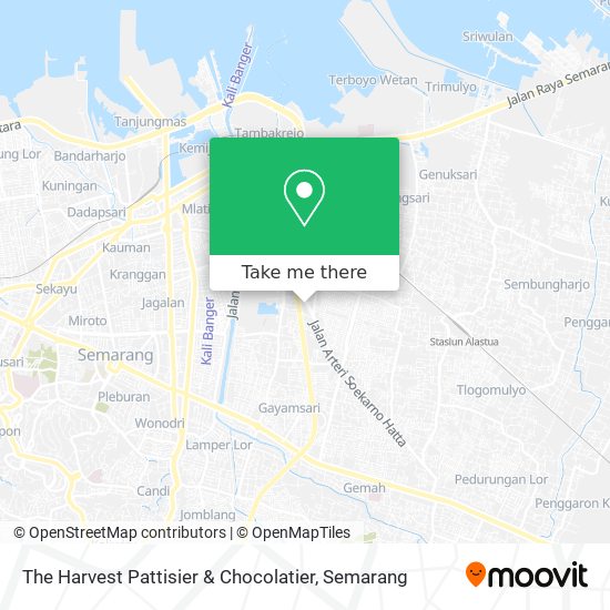 The Harvest Pattisier & Chocolatier map