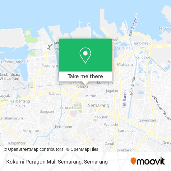 Kokumi Paragon Mall Semarang map
