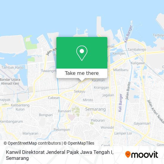 Kanwil Direktorat Jenderal Pajak Jawa Tengah I map