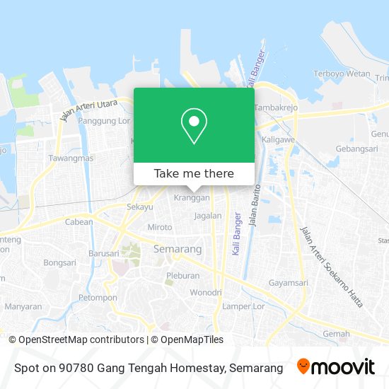 Spot on 90780 Gang Tengah Homestay map