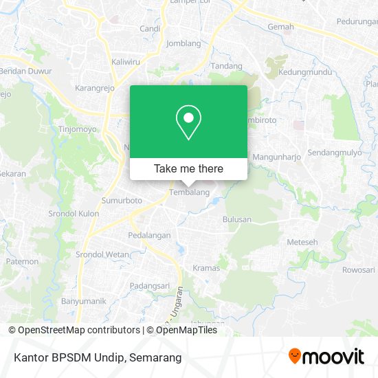 Kantor BPSDM Undip map