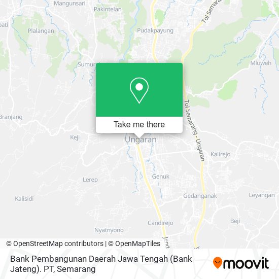 Bank Pembangunan Daerah Jawa Tengah (Bank Jateng). PT map