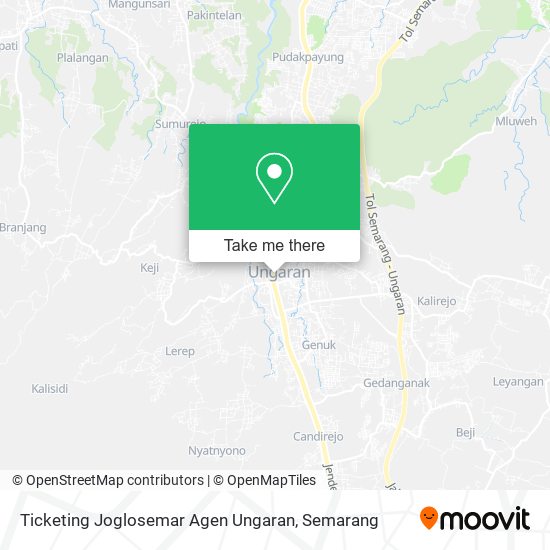 Ticketing Joglosemar Agen Ungaran map