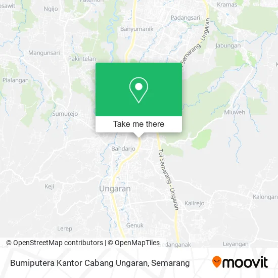 Bumiputera Kantor Cabang Ungaran map