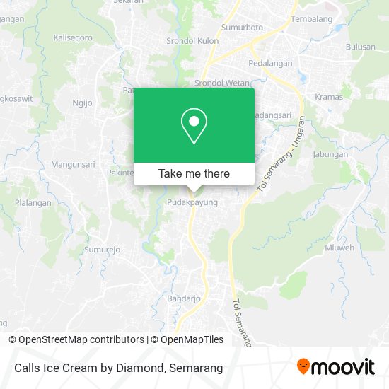 Calls Ice Cream by Diamond map