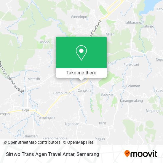 Sirtwo Trans Agen Travel Antar map