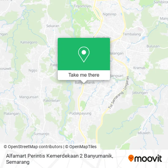 Alfamart Perintis Kemerdekaan 2 Banyumanik map