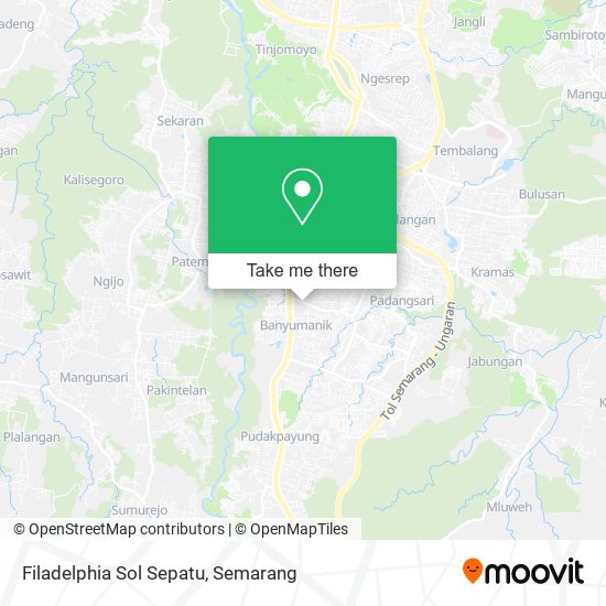 Filadelphia Sol Sepatu map