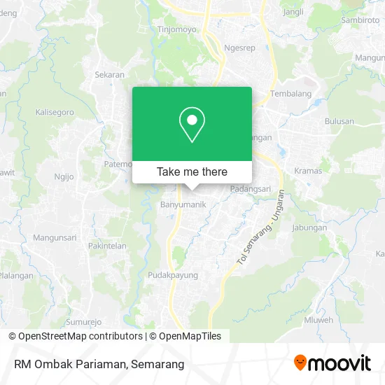 RM Ombak Pariaman map