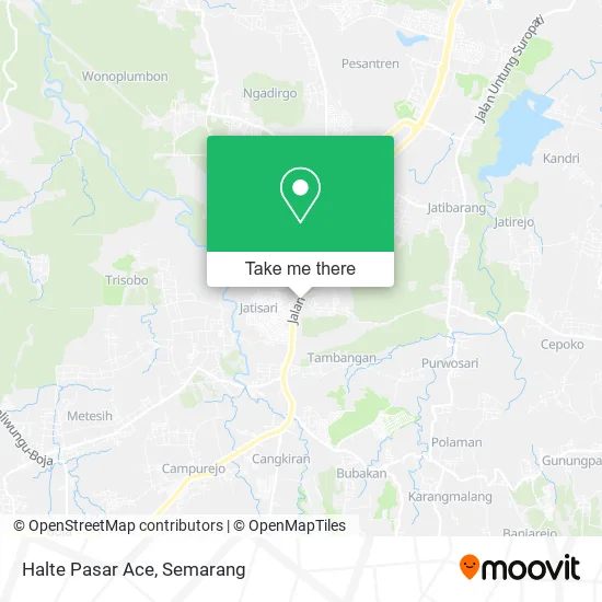Halte Pasar Ace map