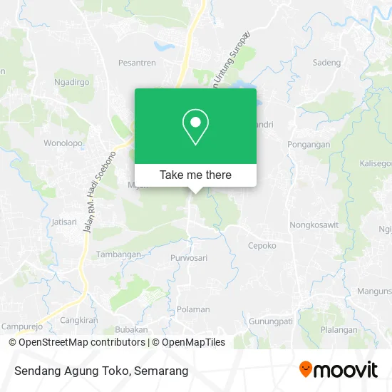 Sendang Agung Toko map