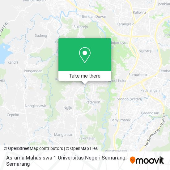 Asrama Mahasiswa 1 Universitas Negeri Semarang map