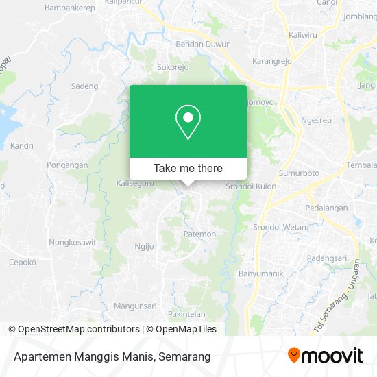 Apartemen Manggis Manis map