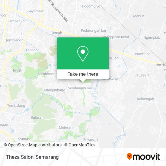 Theza Salon map