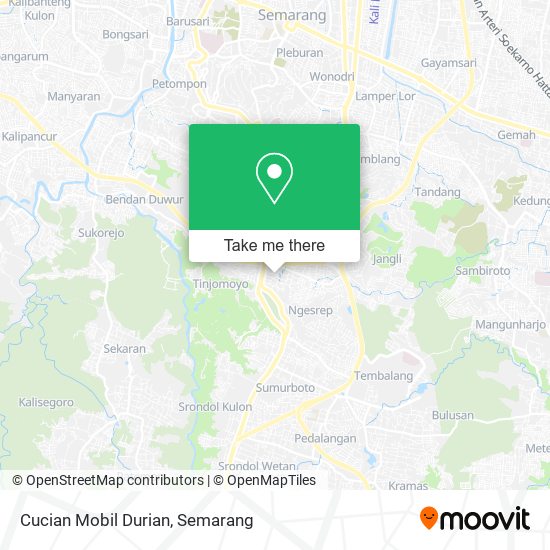 Cucian Mobil Durian map