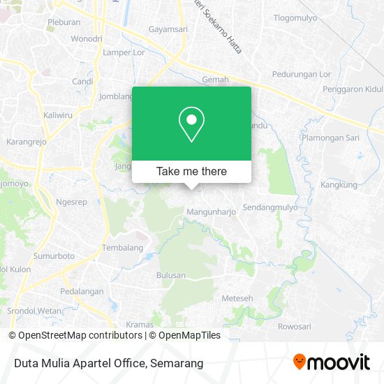 Duta Mulia Apartel Office map