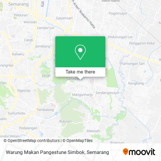 Warung Makan Pangestune Simbok map