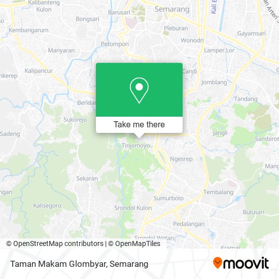 Taman Makam Glombyar map