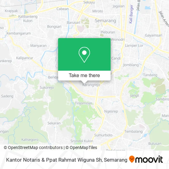 Kantor Notaris & Ppat Rahmat Wiguna Sh map