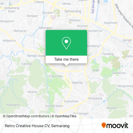 Retro Creative House CV map