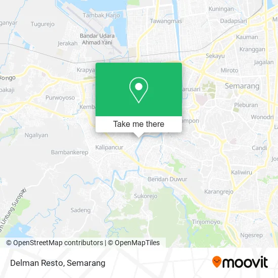 Delman Resto map