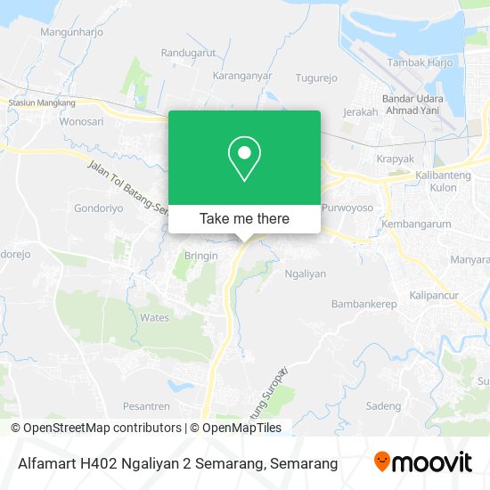 Alfamart H402 Ngaliyan 2 Semarang map