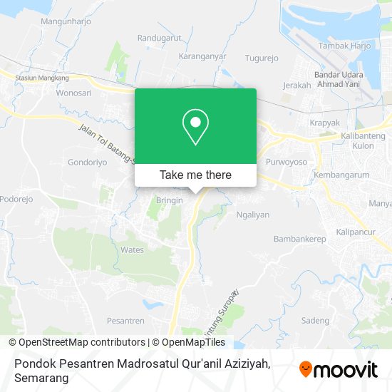 Pondok Pesantren Madrosatul Qur'anil Aziziyah map